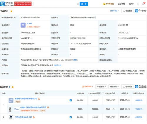 宁德时代砸10亿押注新能源材料赛道，新公司瞄准技术推广服务