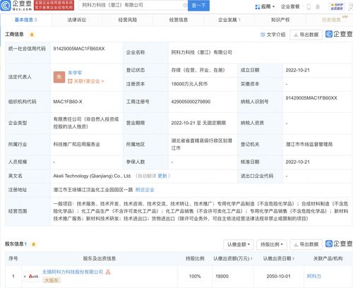 阿科力潜江设全资子公司 近两亿注资推动新材料技术推广服务
